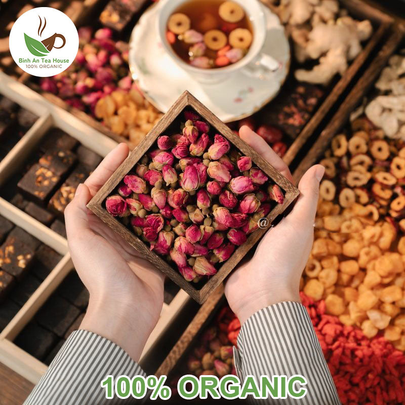 Trà Gừng Đường Nâu Thảo Mộc - nuôi dưỡng khí huyết, tắm da hồng hào