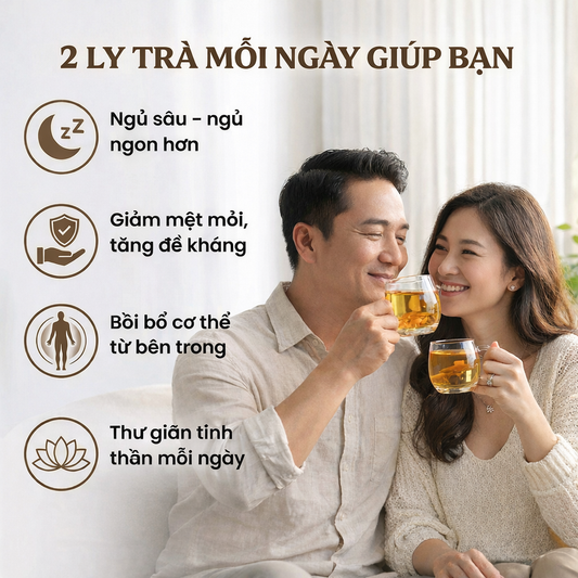 TRÀ ĐÔNG TRÙNG HẠ THẢO TỨ VỊ - BỒI BỔ SỨC KHỎE, PHỤC HỒI SINH KHÍ