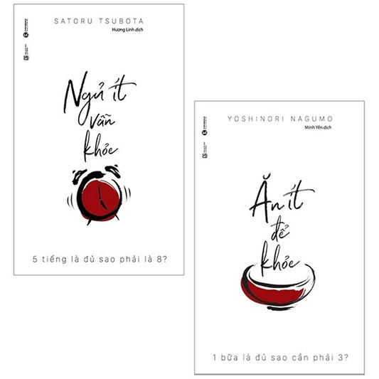 Bộ Sách Ăn Ít Để Khỏe + Ngủ Ít Vẫn Khỏe