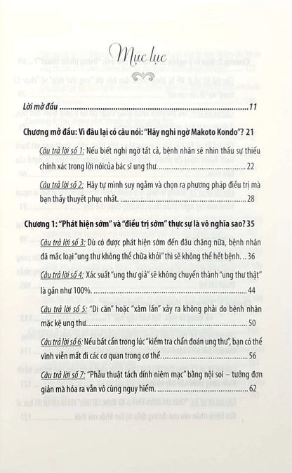 HỎI ĐÁP VỀ UNG THƯ CÙNG BÁC SĨ MAKOTO KONDO