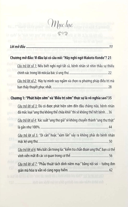 HỎI ĐÁP VỀ UNG THƯ CÙNG BÁC SĨ MAKOTO KONDO