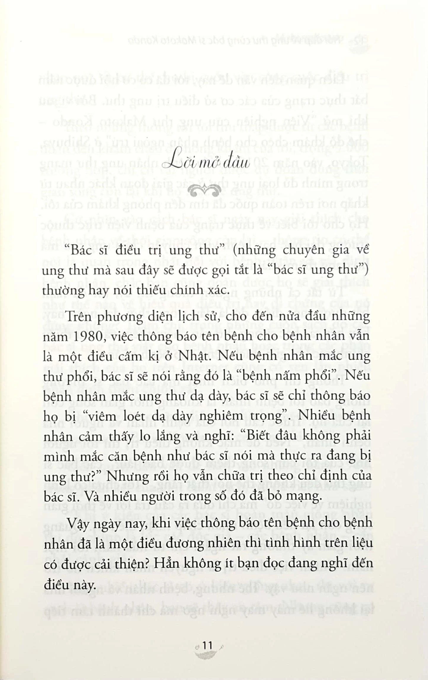 HỎI ĐÁP VỀ UNG THƯ CÙNG BÁC SĨ MAKOTO KONDO