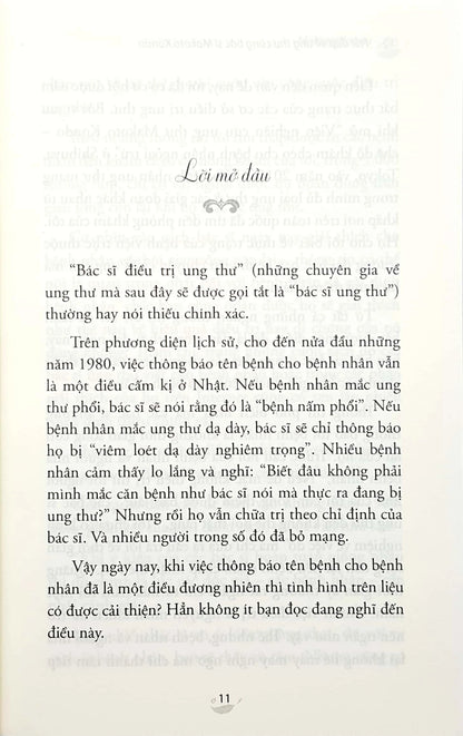 HỎI ĐÁP VỀ UNG THƯ CÙNG BÁC SĨ MAKOTO KONDO