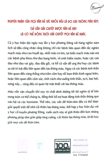 LƯU THÔNG MÁU TỐT HÓA GIẢI BÁCH BỆNH