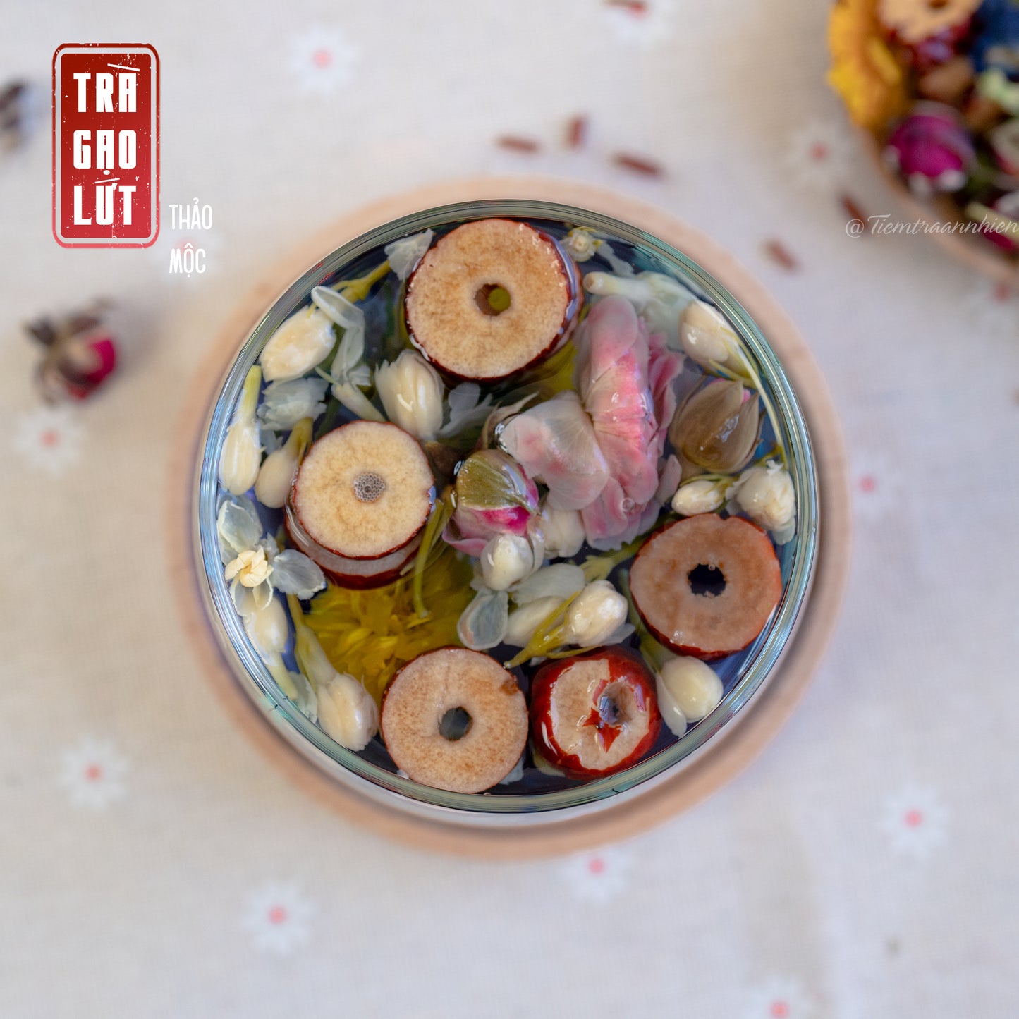 Trà Gạo Lứt Thảo Mộc mix 8 vị thảo mộc thải độc gan, thanh lọc cơ thể, dưỡng da