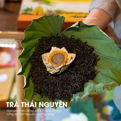 TRÀ SEN HUẾ NGUYÊN BÔNG SẤY LẠNH - AN THẦN, TỐT CHO SỨC KHỎE