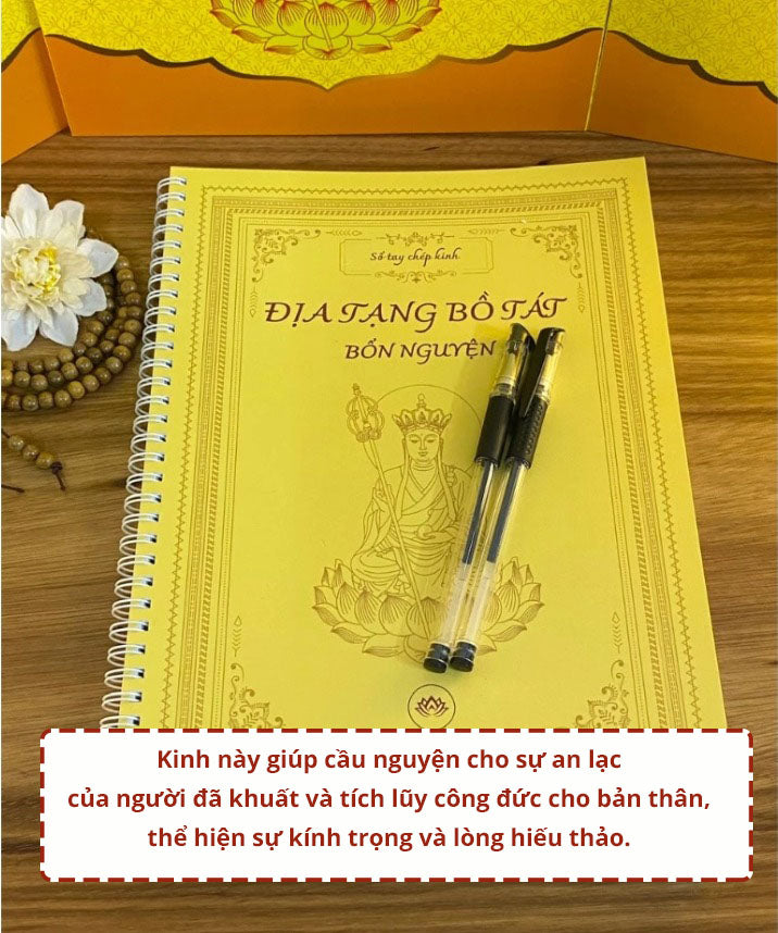Combo 3 cuốn sổ tay chép kinh Công Đức Vô Lượng: Kinh Địa Tạng Bồ Tát - Kinh Sám Hối - Chú Đại Bi