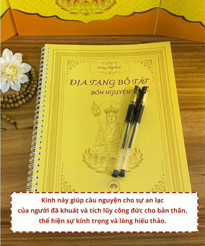 Combo 3 cuốn sổ tay chép kinh Công Đức Vô Lượng: Kinh Địa Tạng Bồ Tát - Kinh Sám Hối - Chú Đại Bi