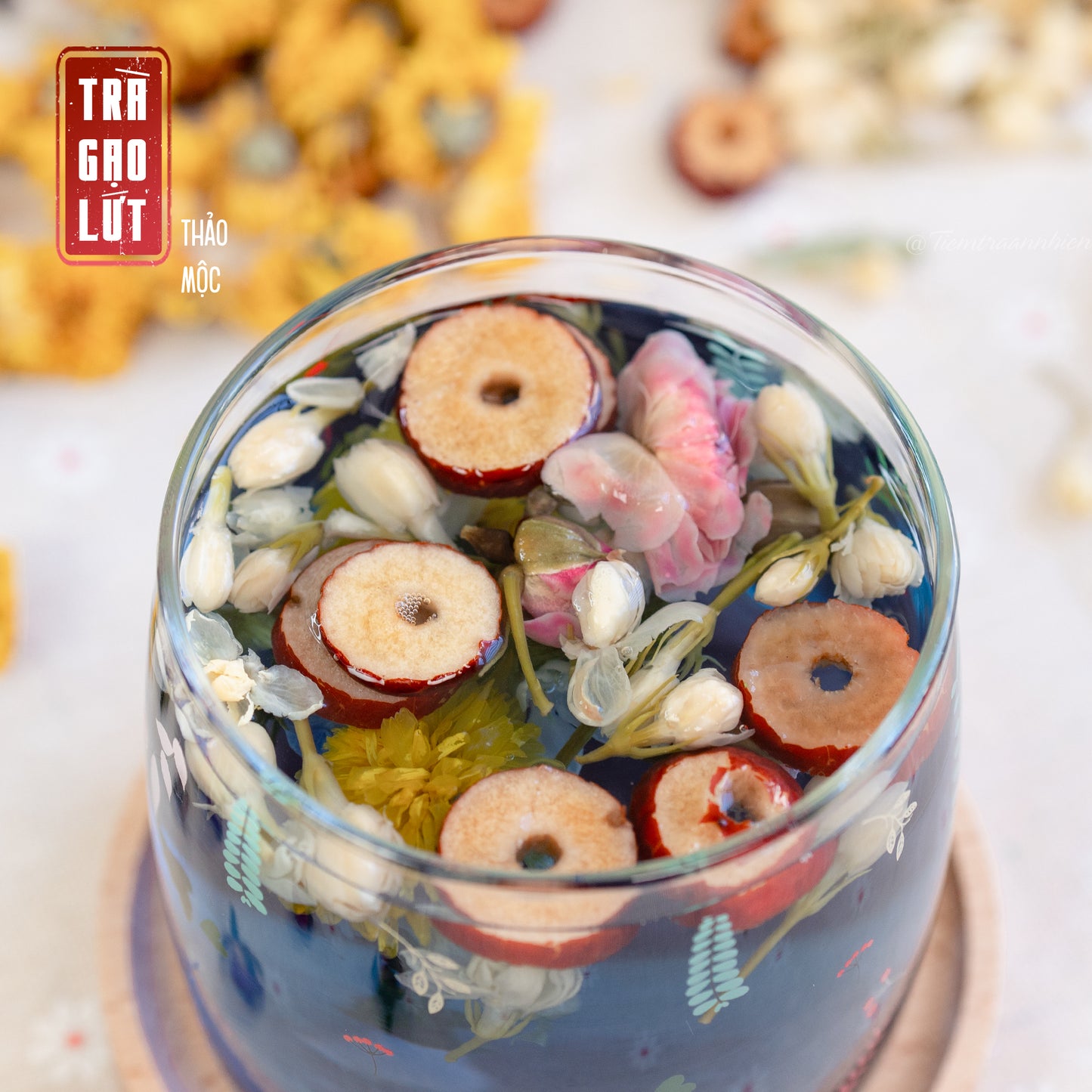 Trà Gạo Lứt Thảo Mộc mix 8 vị thảo mộc thải độc gan, thanh lọc cơ thể, dưỡng da