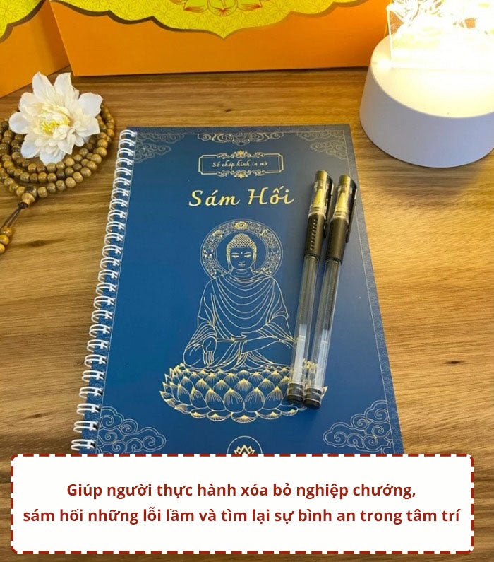 Combo 3 cuốn sổ tay chép kinh Công Đức Vô Lượng: Kinh Địa Tạng Bồ Tát - Kinh Sám Hối - Chú Đại Bi