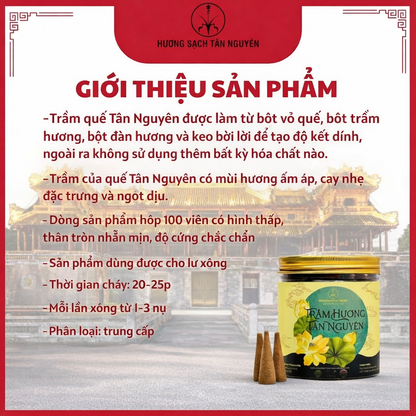 Nụ Trầm Quế 100 viên - Nguyên liệu thiên nhiên an toàn cho sức khỏe - Xông hàng ngày - Mua 1 tặng 1