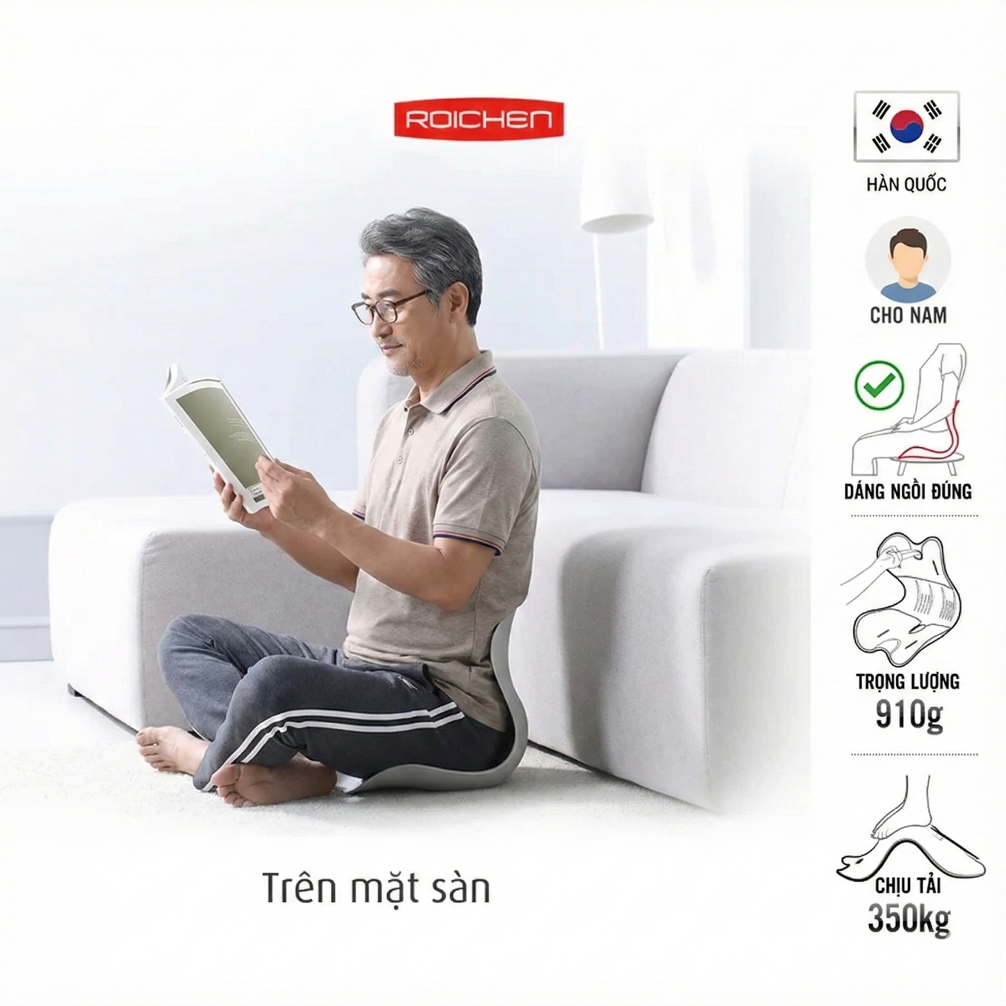 Ghế Chỉnh Dáng Ngồi Đúng Cho Nam – ghế chỉnh tư thế, hỗ trợ thắt lưng, nâng đỡ lưng và eo – Ergonomic Posture Corrector Chair