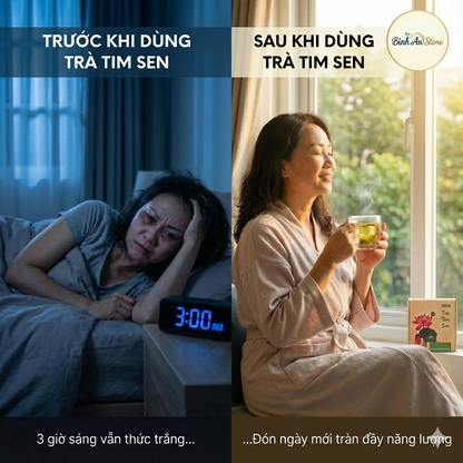 Trà Tâm Sen - Hỗ Trợ Giấc Ngủ Ngon, An Thần, Thanh Nhiệt