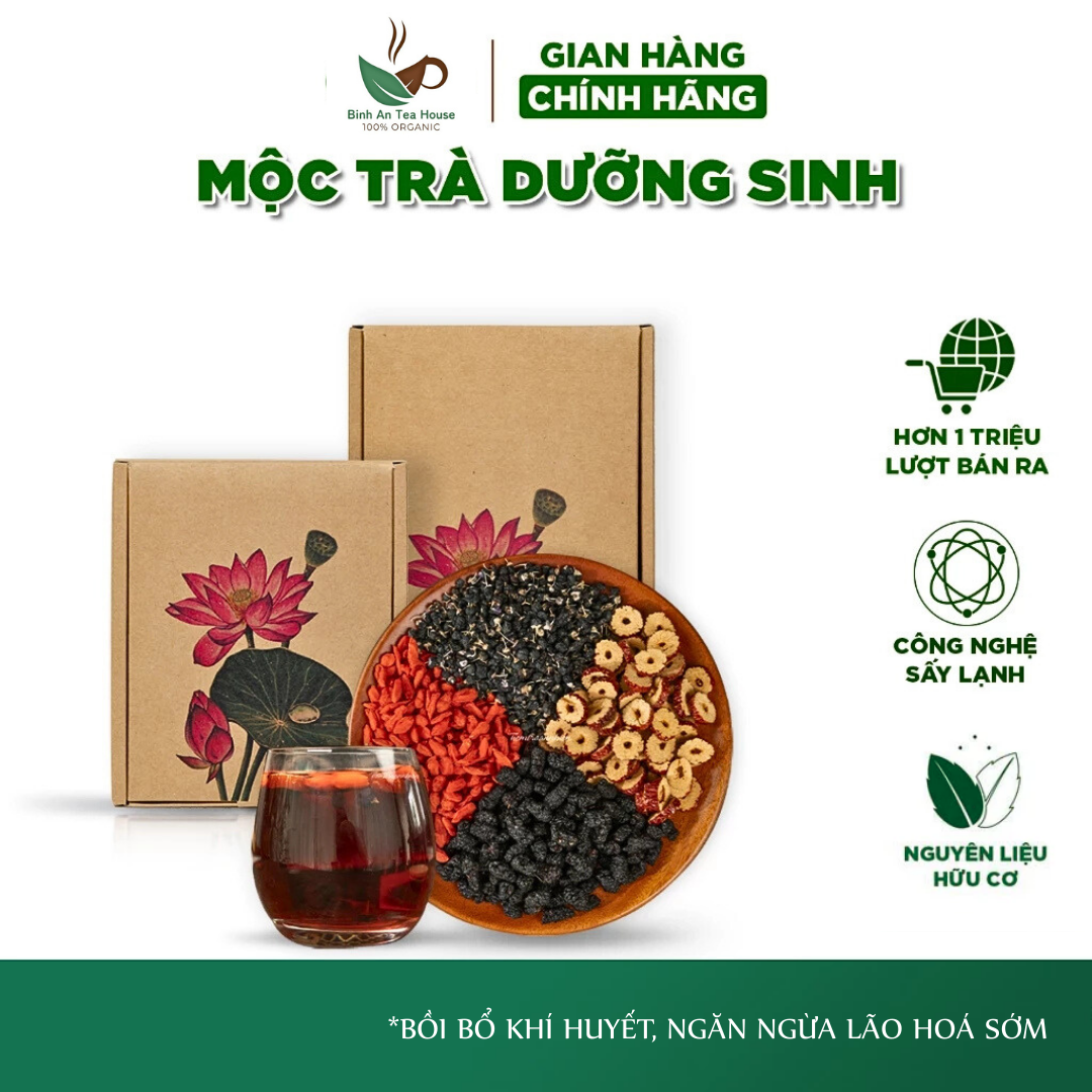 Mộc Trà Sinh Huyết, trà bổ máu ích huyết, trà bổ huyết, bồi bổ cơ thể