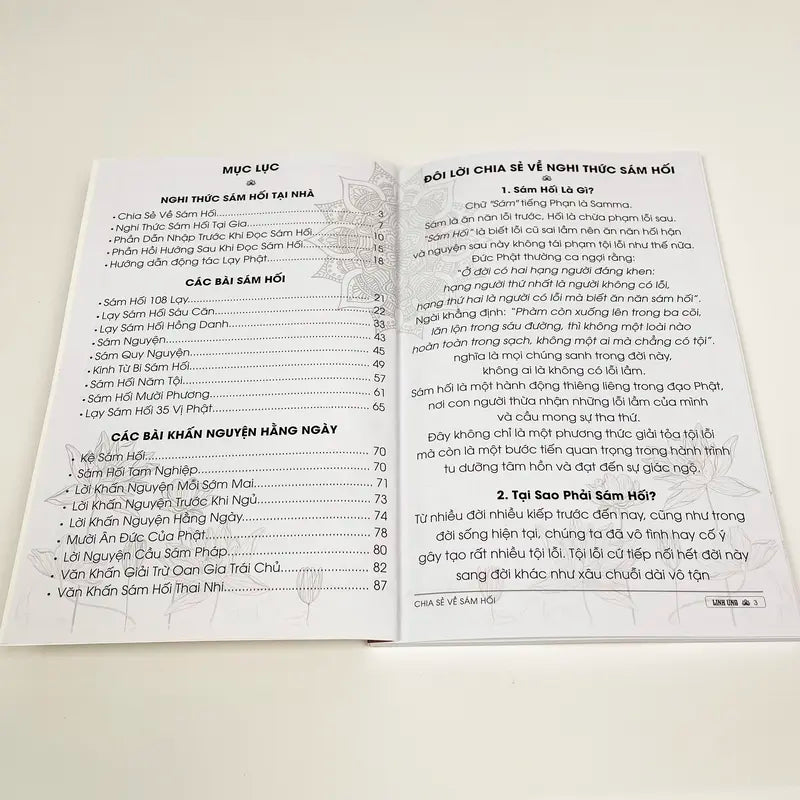SÁCH NGHI THỨC SÁM HỐI VÀ CÁC BÀI VĂN KHẤN NGUYỆN HẰNG NGÀY
