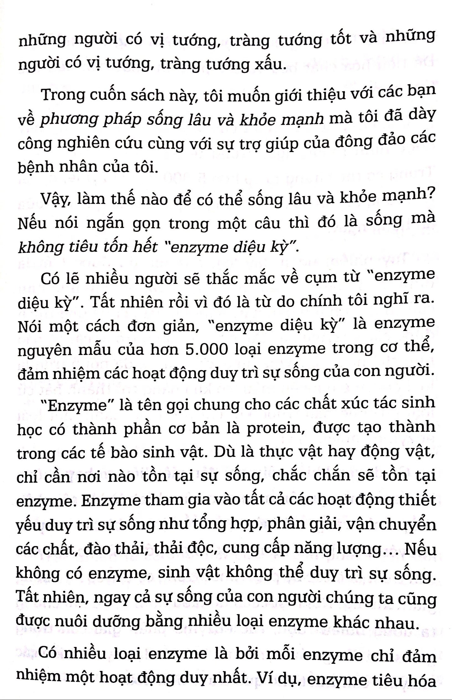 Sách Nhân Tố Enzyme Phương Thức Sống Lành Mạnh