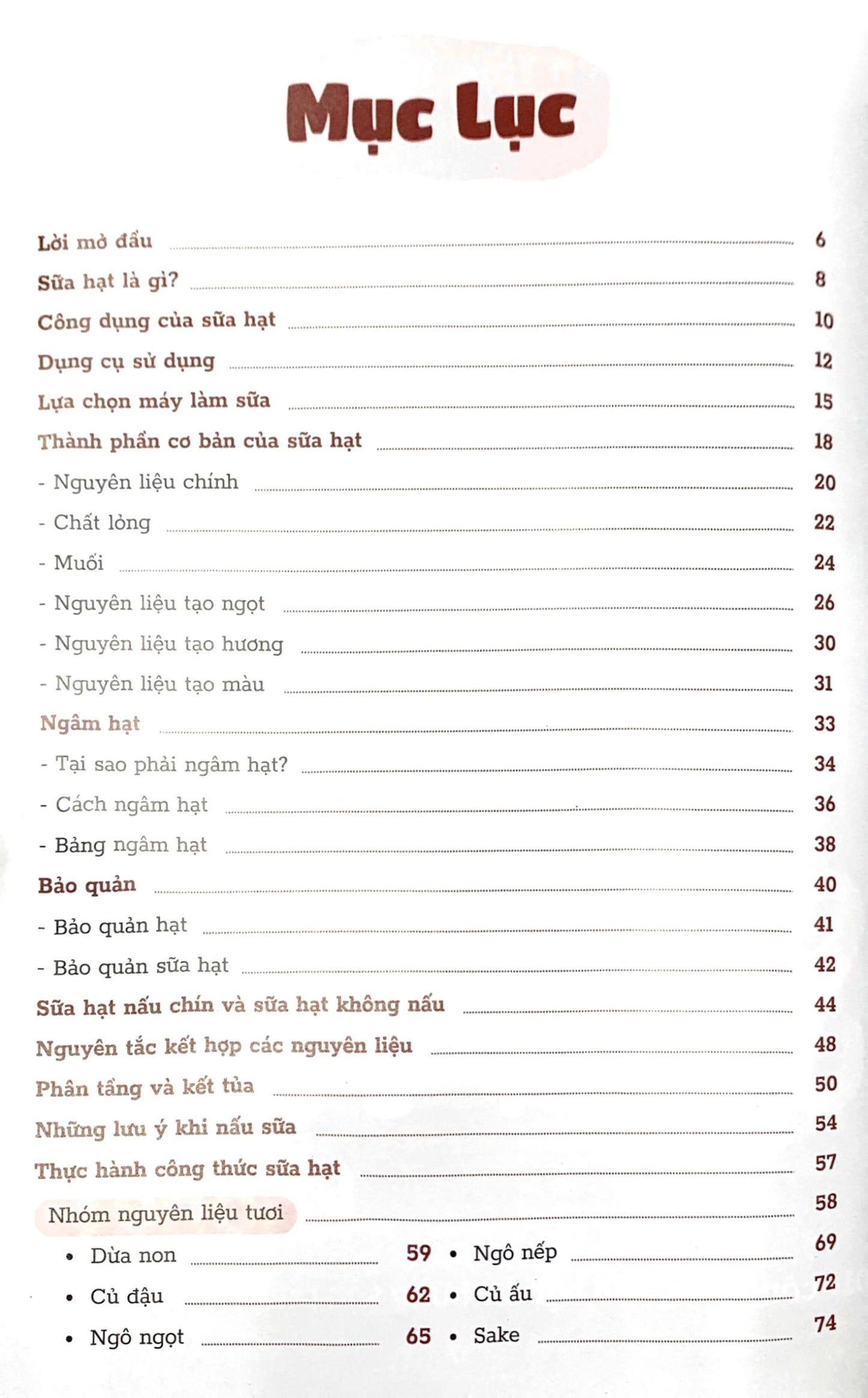 Sách Uống sữa hạt không?