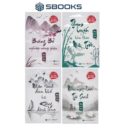 Combo 4 Cuốn Sách : Buông Bỏ Nghiệp Nóng Giận + Tham Luyến Hóa Theo Mây Trời + Nhân Sinh Đau Khổ Không Đành Lòng + Như