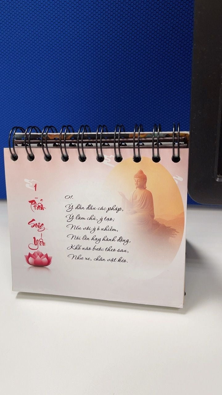 Lịch Kinh Pháp Cú 365 Ngày Sống Theo Lời Phật Dạy – Lịch Bàn Phật Giáo