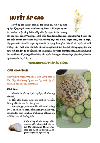 Liệu pháp ăn kiêng cho mọi loại bệnh