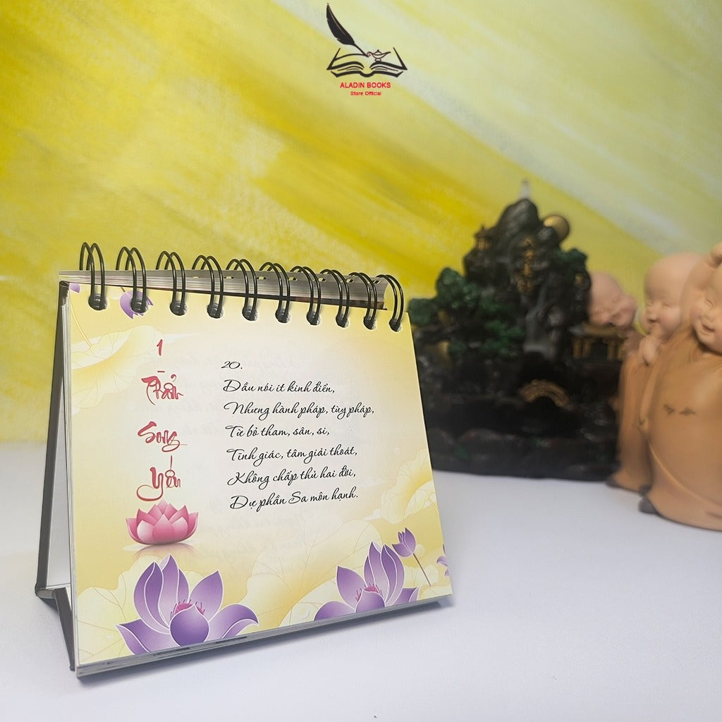 Lịch Kinh Pháp Cú 365 Ngày Sống Theo Lời Phật Dạy – Lịch Bàn Phật Giáo