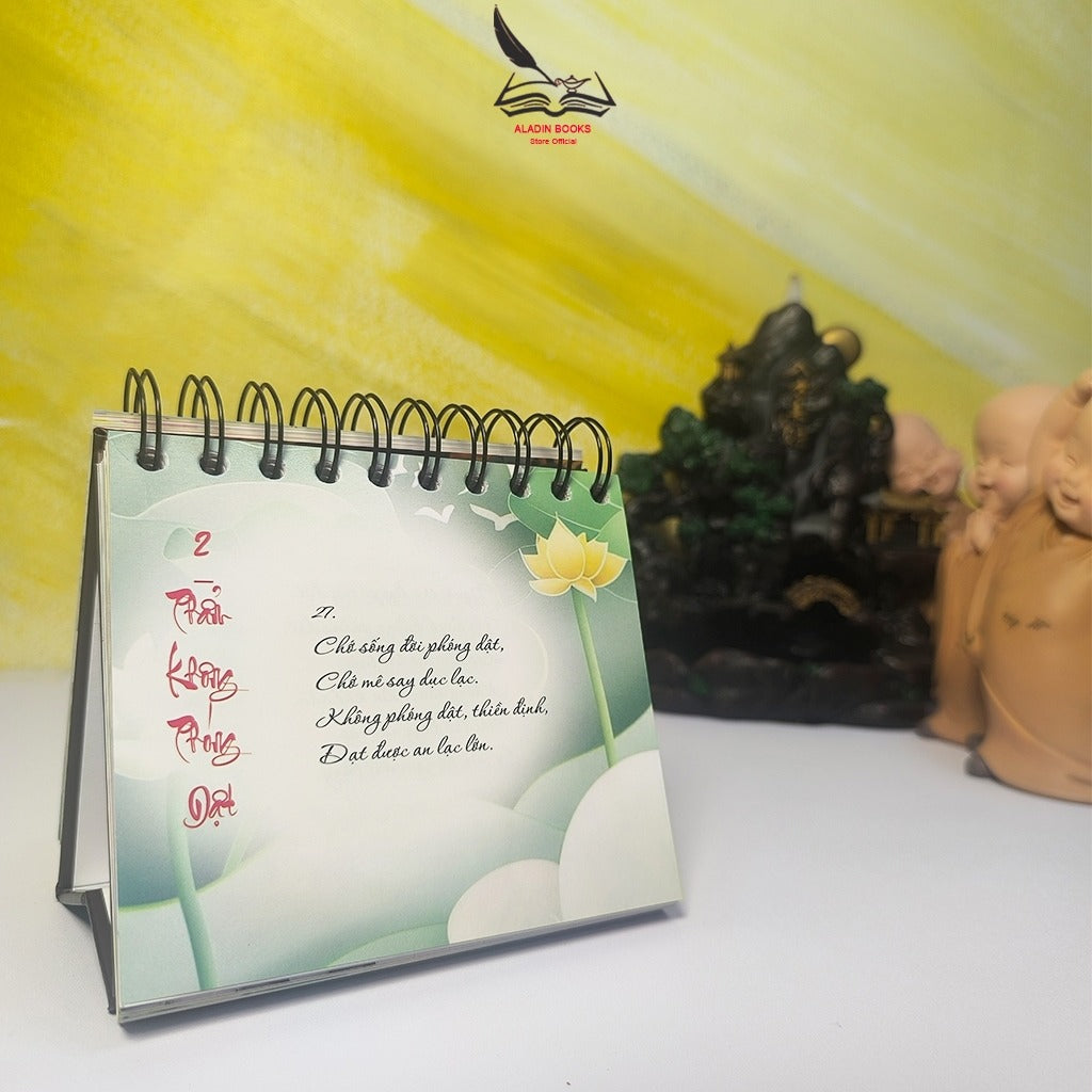 Lịch Kinh Pháp Cú 365 Ngày Sống Theo Lời Phật Dạy – Lịch Bàn Phật Giáo