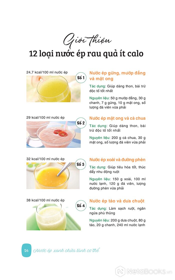 Nước ép xanh chữa lành cơ thể