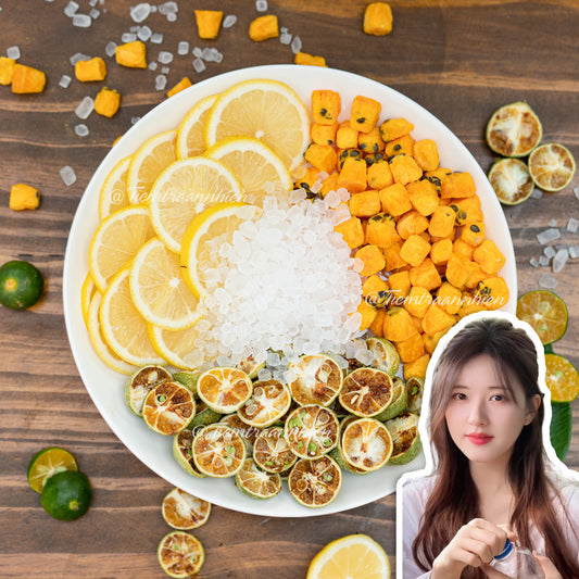 TRÀ CHANH DÂY KIM QUẤT DETOX - Hỗ trợ dưỡng da trắng sáng, thanh nhiệt, tăng cường đề kháng