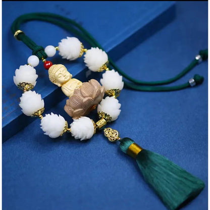 Khánh treo xe ô tô Liên Hoa Phật - Vạn Dặm Bình An