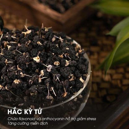 Trà Ngũ Hắc Thảo Mộc Thiên Nhiên - Hỗ trợ mọc tóc nhanh, giảm rụng tóc, đen tóc tự nhiên, Hộp 30 Gói