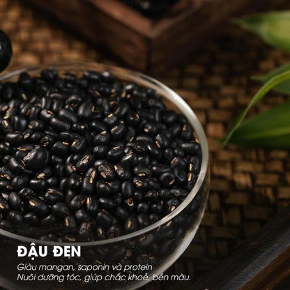 Trà Ngũ Hắc Thảo Mộc Thiên Nhiên - Hỗ trợ mọc tóc nhanh, giảm rụng tóc, đen tóc tự nhiên, Hộp 30 Gói