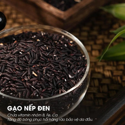 Trà Ngũ Hắc Thảo Mộc Thiên Nhiên - Hỗ trợ mọc tóc nhanh, giảm rụng tóc, đen tóc tự nhiên, Hộp 30 Gói