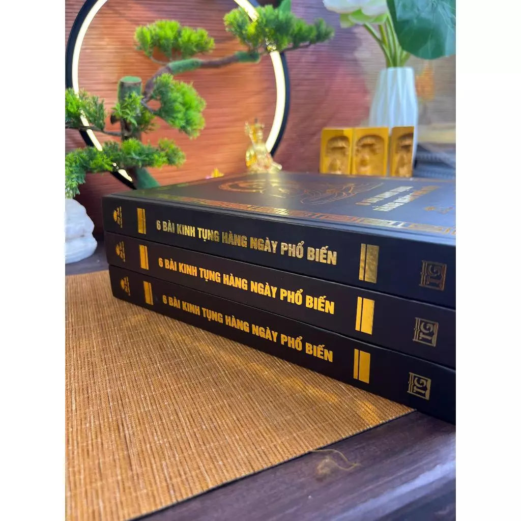 CUỐN SÁCH 6 BÀI KINH TỤNG HẰNG NGÀY – HÀNH TRÌ CHÁNH PHÁP, TÂM AN MỖI NGÀY
