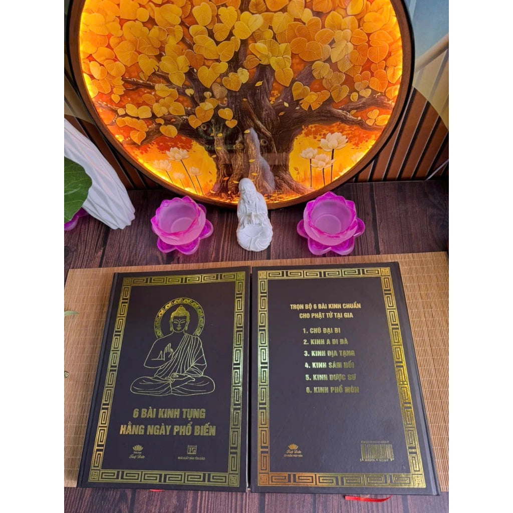 CUỐN SÁCH 6 BÀI KINH TỤNG HẰNG NGÀY – HÀNH TRÌ CHÁNH PHÁP, TÂM AN MỖI NGÀY
