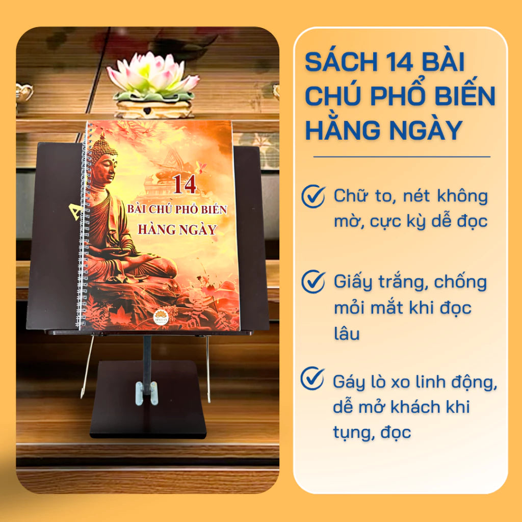 Bộ 2 cuốn sách: Kinh Sám Cửu Huyển Thất Tổ + 14 Bài Chú Hằng Ngày Phổ Biến