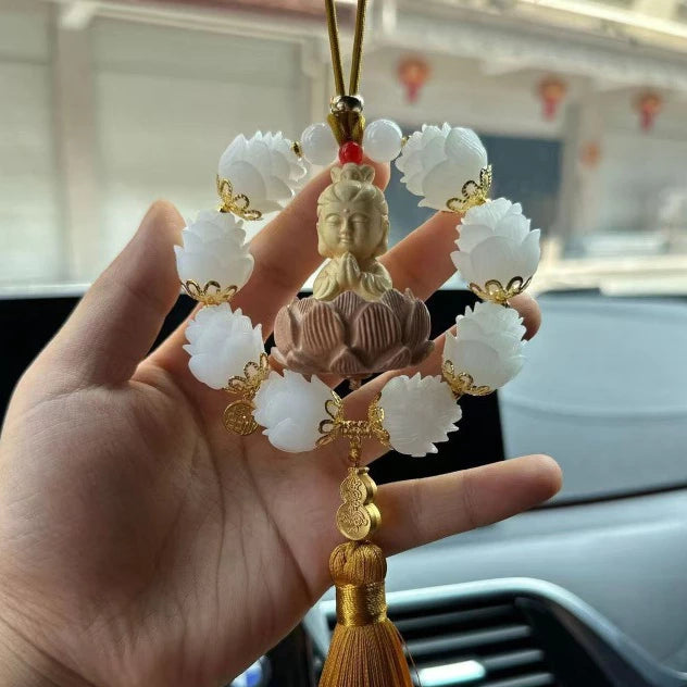 Khánh treo xe ô tô Liên Hoa Phật - Vạn Dặm Bình An