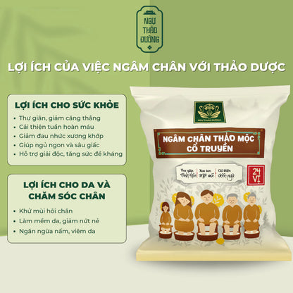 Gói Ngâm Chân Thảo Mộc 24 Vị | Giảm Tê Bì, Mất Ngủ, Đau Nhức | Thư Giãn, Ngủ Ngon Tốt