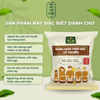 Gói Ngâm Chân Thảo Mộc 24 Vị | Giảm Tê Bì, Mất Ngủ, Đau Nhức | Thư Giãn, Ngủ Ngon Tốt