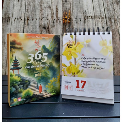 Lịch Kinh Pháp Cú 2026 - In Màu Cao Cấp - HT. Thích Minh Châu