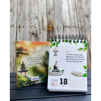 Lịch Kinh Pháp Cú 2026 - In Màu Cao Cấp - HT. Thích Minh Châu