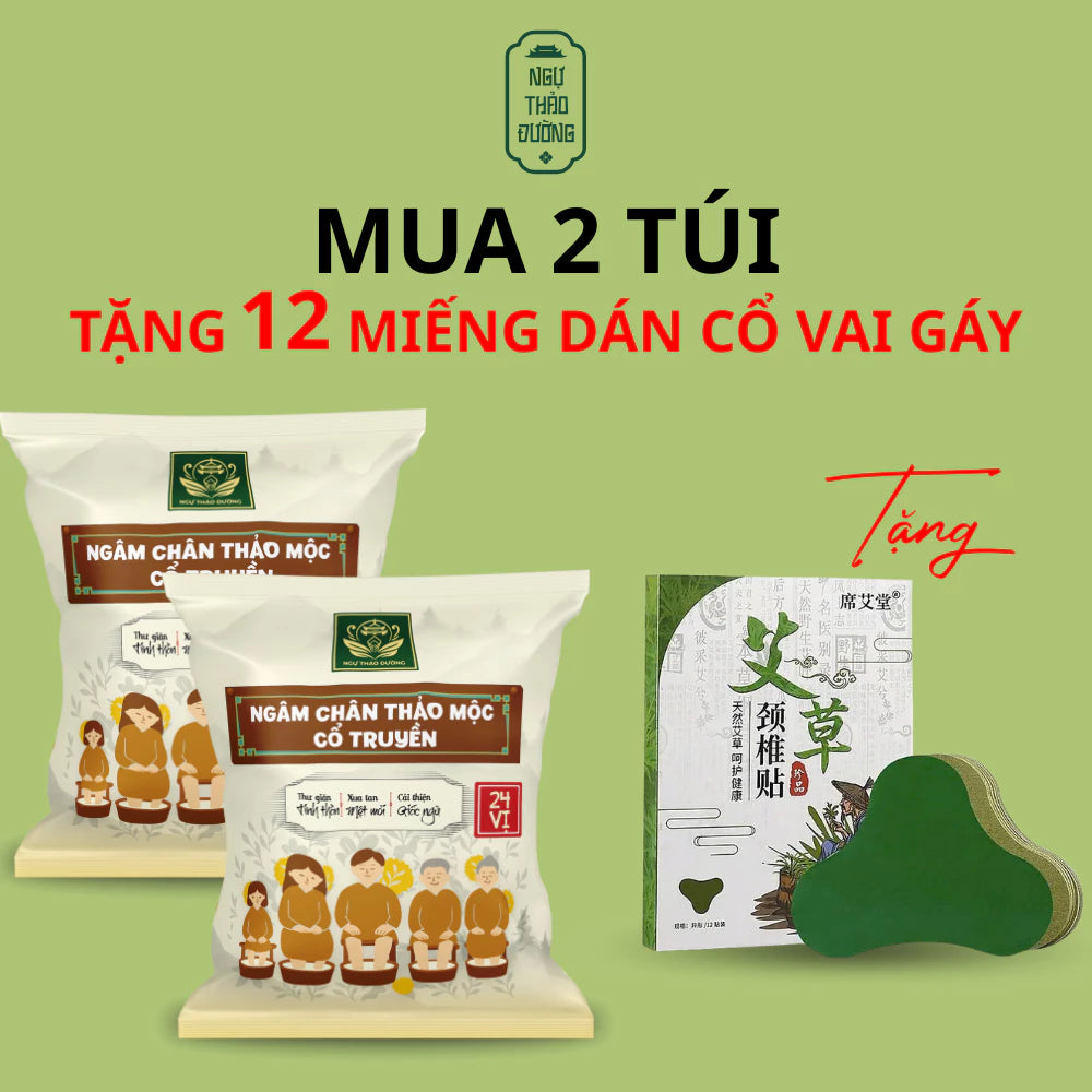 Gói Ngâm Chân Thảo Mộc 24 Vị | Giảm Tê Bì, Mất Ngủ, Đau Nhức | Thư Giãn, Ngủ Ngon Tốt