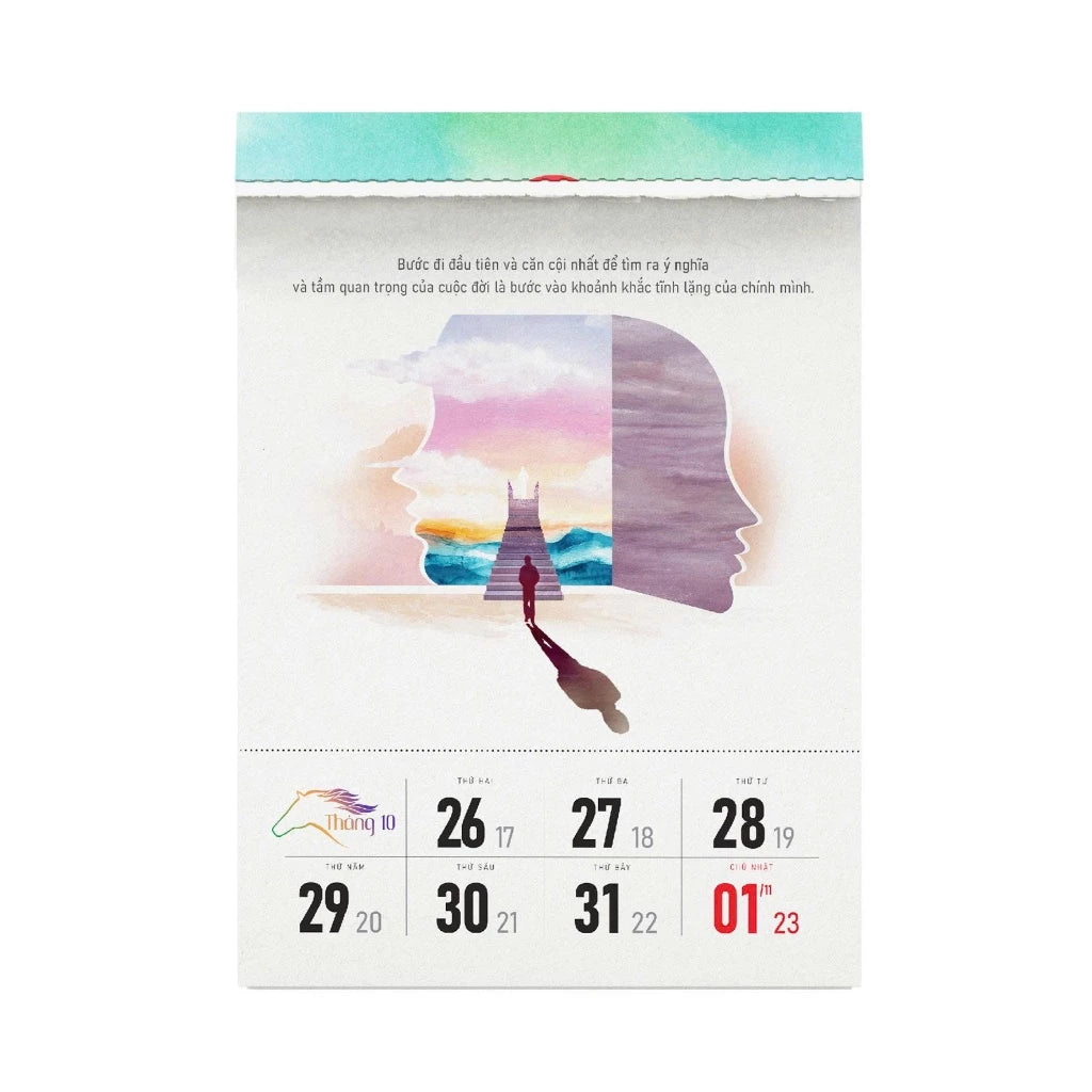 Bộ Lịch Tuần OSHO 2026 - Hành trình 53 tuần thức tỉnh cùng Osho (Lịch để bàn)