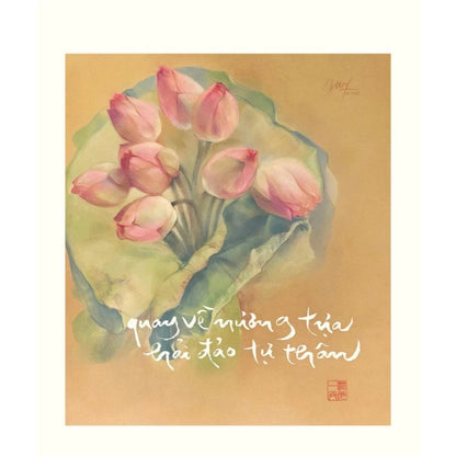 Lịch thư pháp Làng Mai 2026 - Lòng đất nở hoa trời