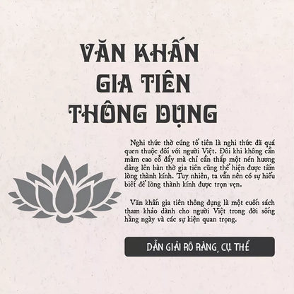 Sách- Văn Khấn Gia Tiên Thông Dụng