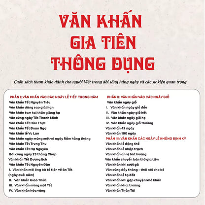 Sách- Văn Khấn Gia Tiên Thông Dụng