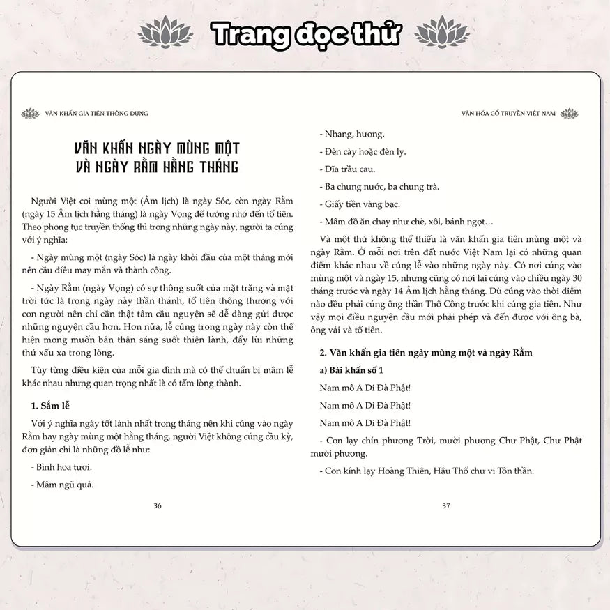 Sách- Văn Khấn Gia Tiên Thông Dụng