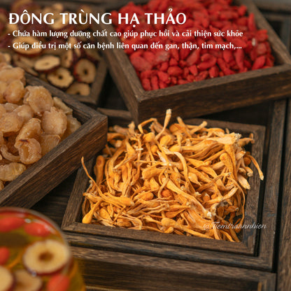 TRÀ ĐÔNG TRÙNG HẠ THẢO TỨ VỊ - BỒI BỔ SỨC KHỎE, PHỤC HỒI SINH KHÍ